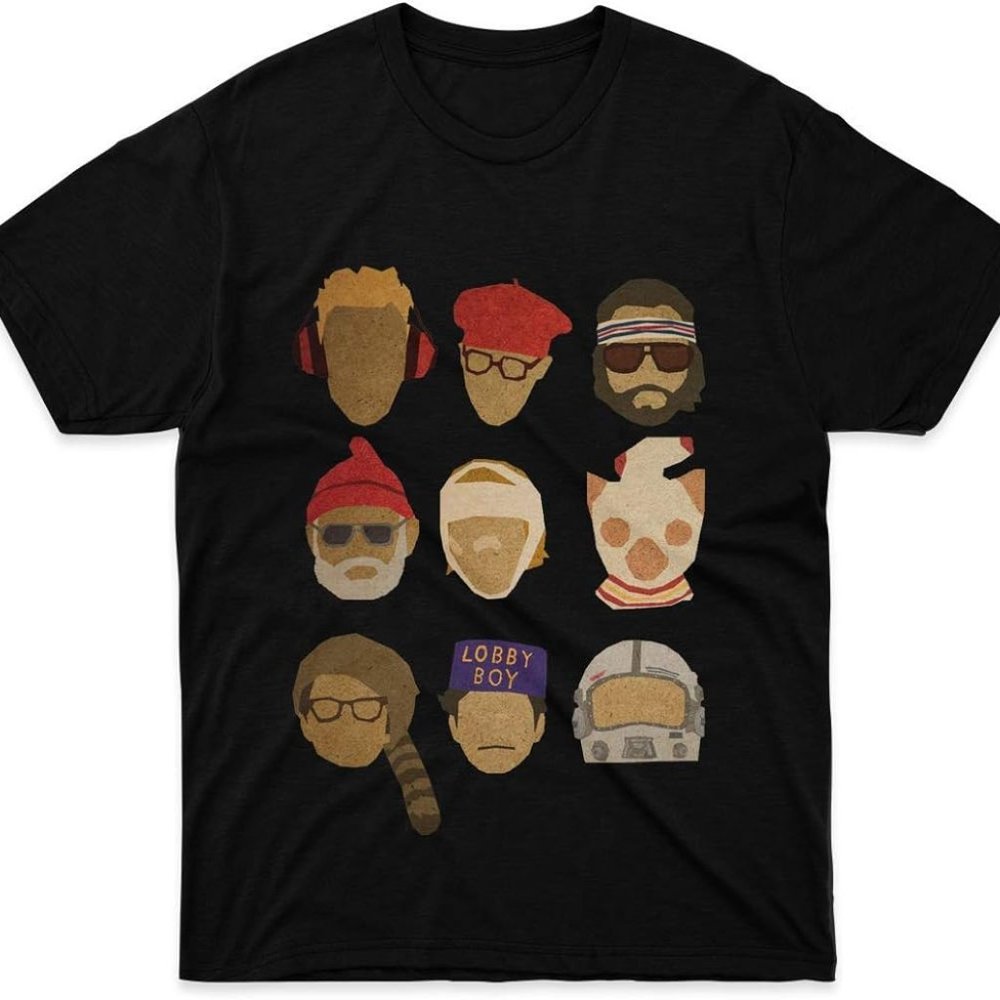 Wes Anderson "Hats" T-Shirt
